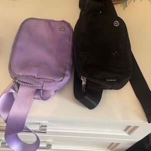 lululemon athletica Purple and Black Bags